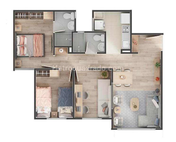 Apartamento en Venta, Ciudad Pomar, Cajicá - Widok 4