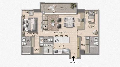 Apartamento en venta en Altos Del Poblado, Medellín · foto 17 de 18
