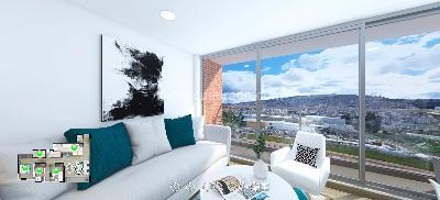 Apartamento de 3 alcobas en venta en Av Universitaria, Tunja, 72 m² · foto 2 de 9