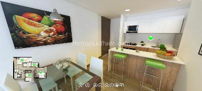 Apartamento de 2 alcobas en venta en Av Universitaria, Tunja, 53 m² · foto 3 de 8