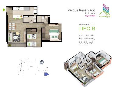 Apartamento de 2 alcobas en venta en Av Universitaria, Tunja, 53 m² · foto 8 de 8