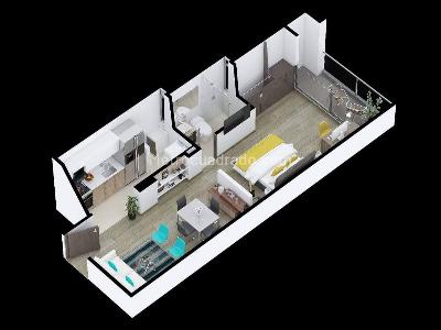 Apartamento de 1 alcoba en venta en Av Universitaria, Tunja, 40 m² · foto 5 de 8
