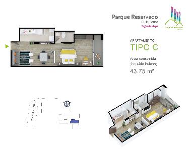 Apartamento de 1 alcoba en venta en Av Universitaria, Tunja, 40 m² · foto 8 de 8