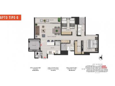 Apartamento en venta en Laureles, Medellín · foto 2 de 12