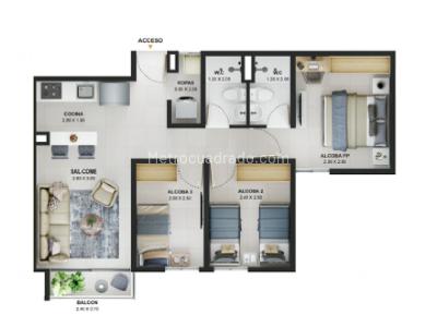Apartamento en venta en Bello, Medellín · foto 7 de 10