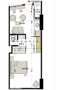 Apartaestudio en venta en Avenida Centenario, Armenia, 36 m² · foto 9 de 15