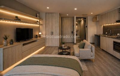 Apartamento de 1 alcoba en venta en Cedro Bolivar, Bogotá, 31 m² · foto 2 de 5