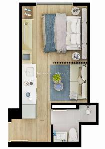 Apartaestudio en venta en A.S.D., Bogotá, 18 m² · foto 12 de 12