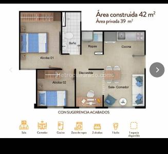 Apartamento de 3 alcobas en venta en Arboleda, Ibagué, 42 m² · foto 14 de 14