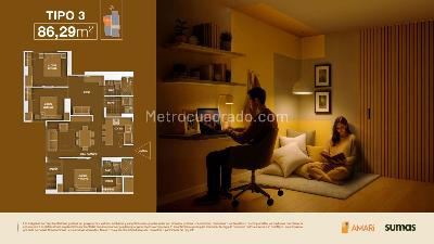 Apartamento de 3 alcobas en venta en Alvarez, Bucaramanga, 78 m² · foto 4 de 4