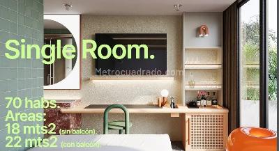 Apartaestudio en venta en Laureles, Medellín, 18 m² · foto 3 de 11
