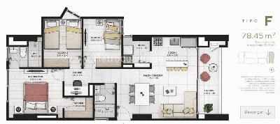 Apartamento de 3 alcobas en venta en Loma De San Jose, Sabaneta, 78 m² · foto 3 de 20