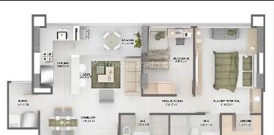 Apartamento de 3 alcobas en venta en Barroblanco, Rionegro, 79 m² · foto 15 de 15