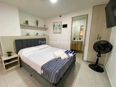 Apartamento de 1 alcoba en arriendo en Conquistadores, Medellín, 28 m² · foto 5 de 9