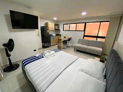 Apartamento de 1 alcoba en arriendo en Conquistadores, Medellín, 28 m² · foto 7 de 9