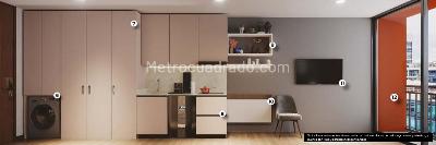 Apartaestudio en venta en Chico Norte Ii, Bogotá, 21 m² · foto 6 de 16