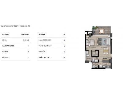 Apartaestudio en venta en El Trebol, Manizales · foto 8 de 8