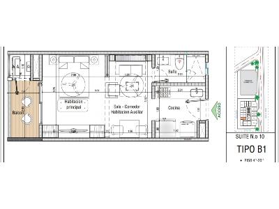 Apartaestudio en venta en Playa Salguero, Santa Marta, 37 m² · foto 2 de 6