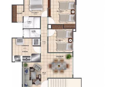 Apartamento en venta en El Recreo, Barranquilla · foto 4 de 4