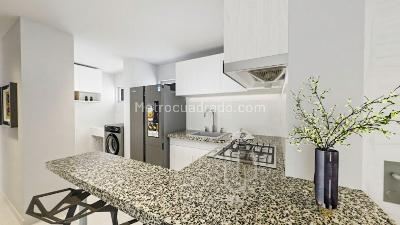 Apartamento de 2 alcobas en venta en Lagos 3, Floridablanca, 55 m² · foto 3 de 7