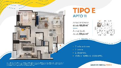 Apartamento de 3 alcobas en venta en Lagos 3, Floridablanca, 59 m² · foto 10 de 10