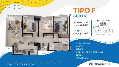 Apartamento de 3 alcobas en venta en Lagos 3, Floridablanca, 64 m² · foto 6 de 6
