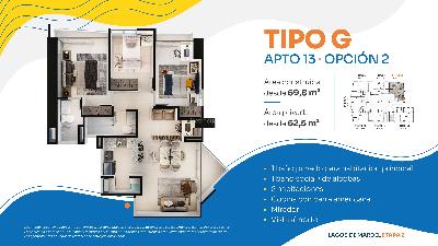Apartamento de 3 alcobas en venta en Lagos 3, Floridablanca, 63 m² · foto 9 de 9