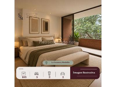 Apartamento de 3 alcobas en venta en La Frontera, Medellín, 105 m² · foto 7 de 20