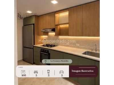 Apartamento de 3 alcobas en venta en La Frontera, Medellín, 105 m² · foto 9 de 20