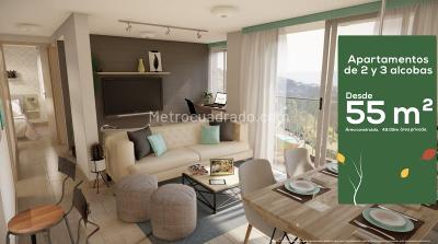 Apartamento de 3 alcobas en venta en Maria Auxiliadora, Sabaneta, 55 m² · foto 3 de 13