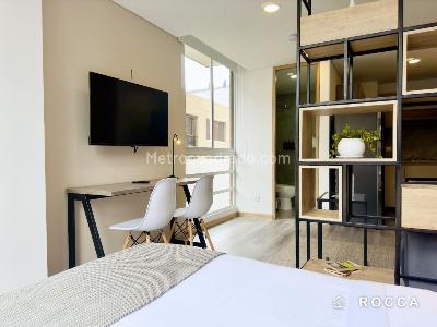 Apartaestudio en venta en Chico Norte, Bogotá, 28 m² · foto 4 de 12