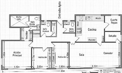 Apartamento de 3 alcobas en venta en Cedritos Cedro Golf, Bogotá, 109 m² · foto 19 de 20