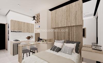 Apartaestudio en venta en Chico Norte, Bogotá, 17 m² · foto 2 de 9