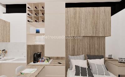 Apartaestudio en venta en Chico Norte, Bogotá, 17 m² · foto 3 de 9