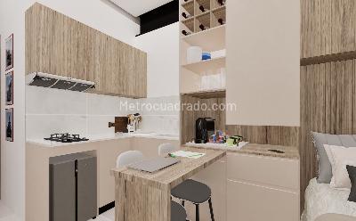 Apartaestudio en venta en Chico Norte, Bogotá, 17 m² · foto 6 de 9