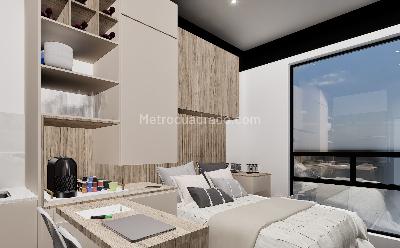 Apartaestudio en venta en Chico Norte, Bogotá, 17 m² · foto 4 de 9