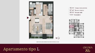 Apartamento de 2 alcobas en venta en Chico, Bogotá, 96 m² · foto 4 de 7