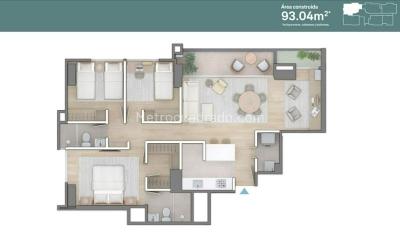 Apartamento de 3 alcobas en venta en Ciudad Del Rio, Medellín, 93 m² · foto 10 de 10
