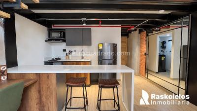 Apartaestudio en arriendo en Bombona, Medellín, 50 m² · foto 2 de 14