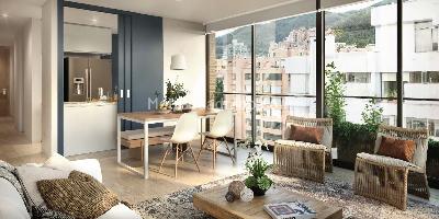 Apartamento de 2 alcobas en venta en La Cabrera, Bogotá, 132 m² · foto 2 de 5