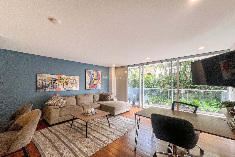 Furnished 1BR Apartment with Balcony & A/C in El Campestre