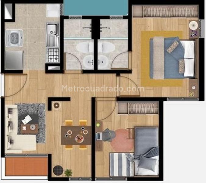 Apartamento en Venta, Valverde Menta, Chía - Więcej