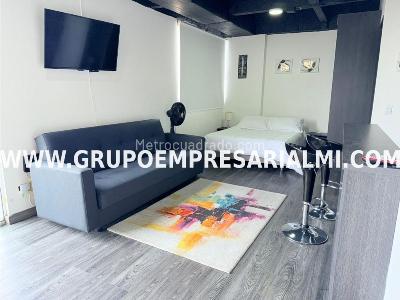 Apartaestudio en arriendo en El Poblado, Medellín, 47 m² · foto 6 de 9