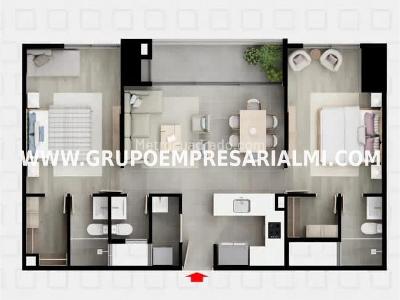 Apartamento de 2 alcobas en venta en El Poblado, Medellín, 80 m² · foto 12 de 16
