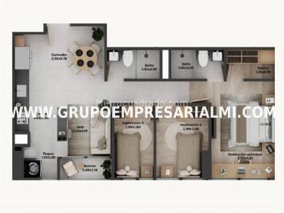 Apartamento en venta en Viviendas Del Sur, Itagüí · foto 6 de 6