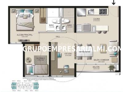 Apartamento de 2 alcobas en venta en Santa Ana, Bello, 51 m² · foto 2 de 20