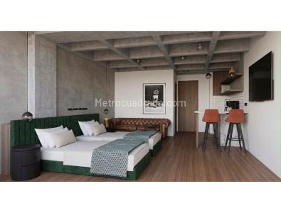 Apartaestudio en venta en Conquistadores, Medellín, 31 m² · foto 2 de 4