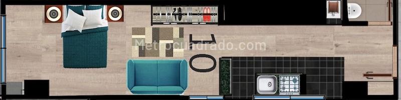 Apartamento en Venta, RICAURTE, Bogotá D.C. - Ansicht 2