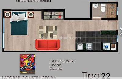 Apartamento en venta en Ricaurte, Bogotá · foto 5 de 15