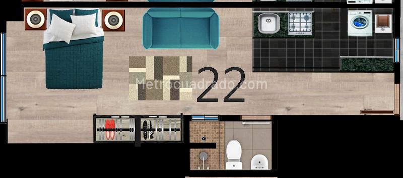 Apartamento en Venta, RICAURTE, Bogotá D.C. - Ansicht 2